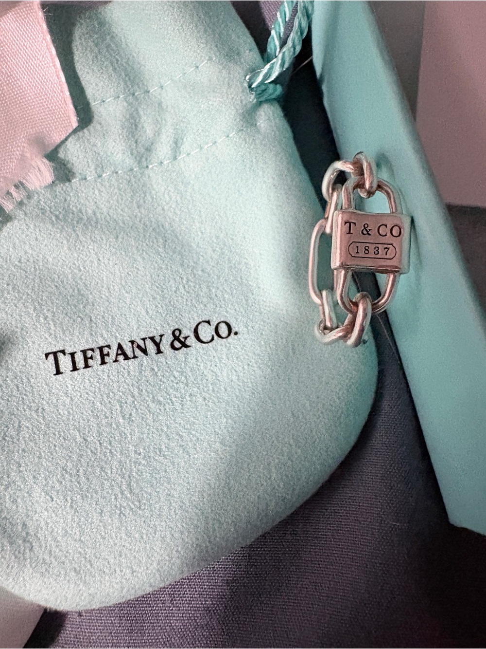 Tiffany & Co. Mini Lock Ring SIZE 10